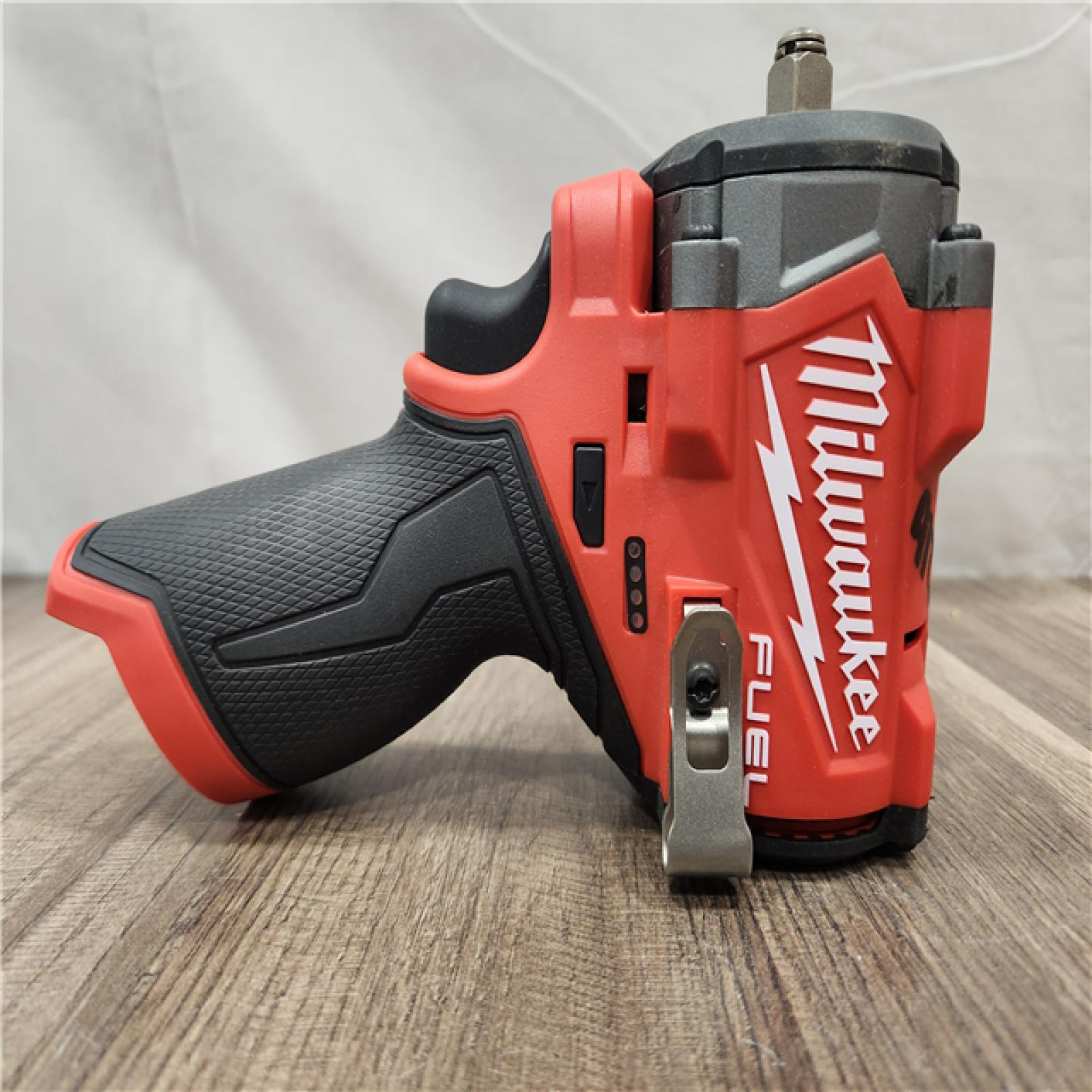 AS-IS- Milwaukee M12 FUEL M12 3/8 in. Cordless Brushless High Torque Impact Wrench (Tool-Only)