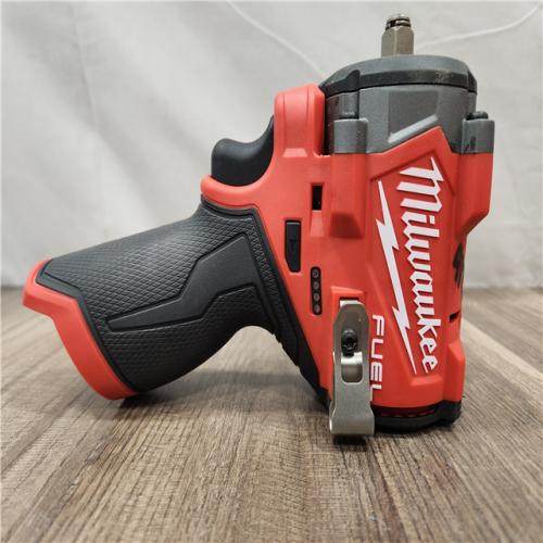 AS-IS- Milwaukee M12 FUEL M12 3/8 in. Cordless Brushless High Torque Impact Wrench (Tool-Only)