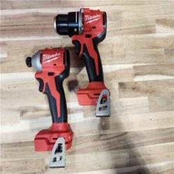 HOUSTON LOCATION - AS-IS Milwaukee 18V Lithium-Ion Brushless Cordless Compact Drill/Impact Combo Kit