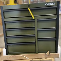 DALLAS LOCATION- AS-IS HUSKY Standard Duty 42 in. 8-Drawer Matte Army Green Rolling Tool Cabinet