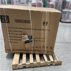 DALLAS LOCATION - Husky 9-Drawer Tool Storage 46 in. W Gloss Gray Mobile Workbench Cabinet