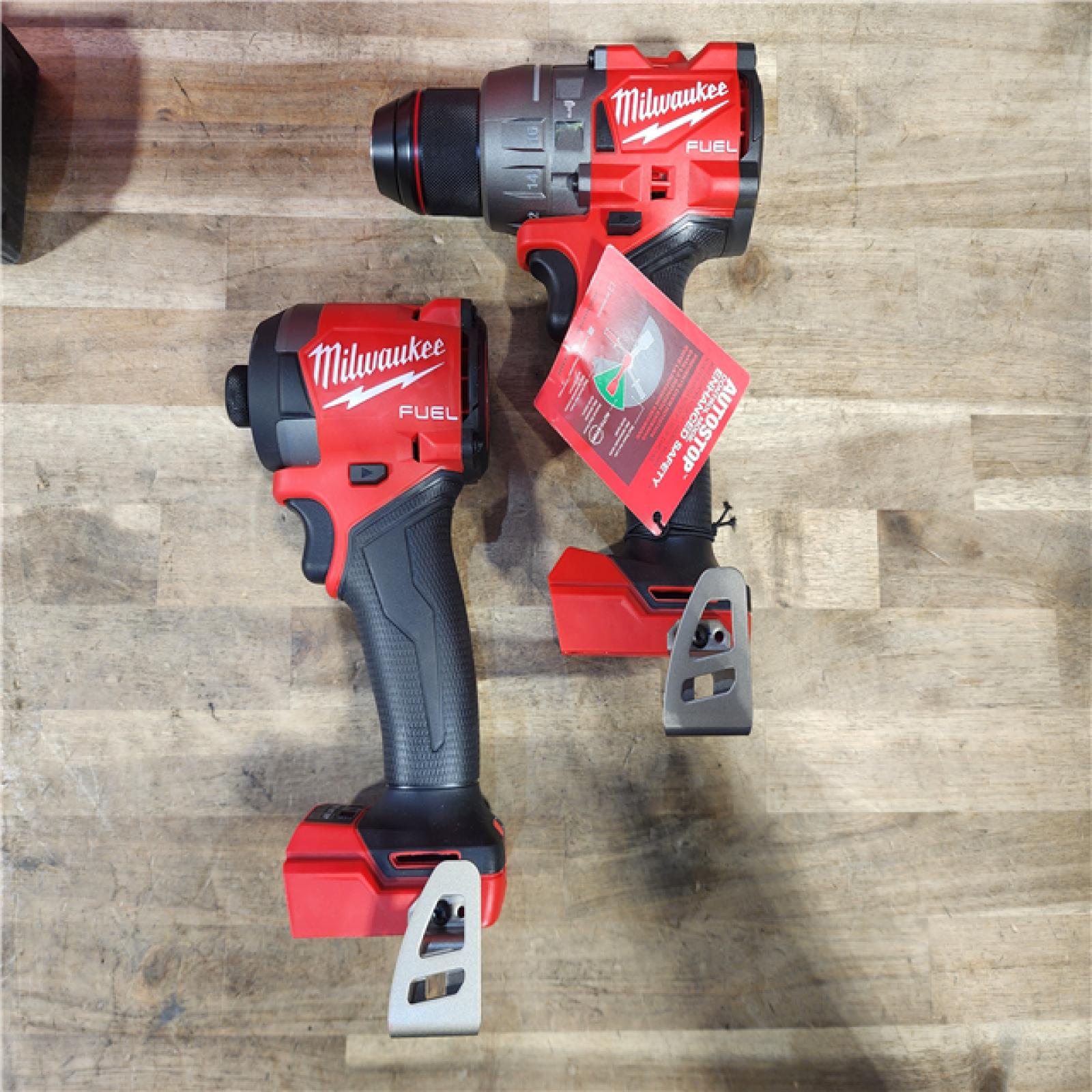 HOUSTON LOCATION - AS-IS MILWAUKEE FUEL 18V Lithium-Ion Brushless Cordless Hammer Drill and Impact Driver Combo Kit