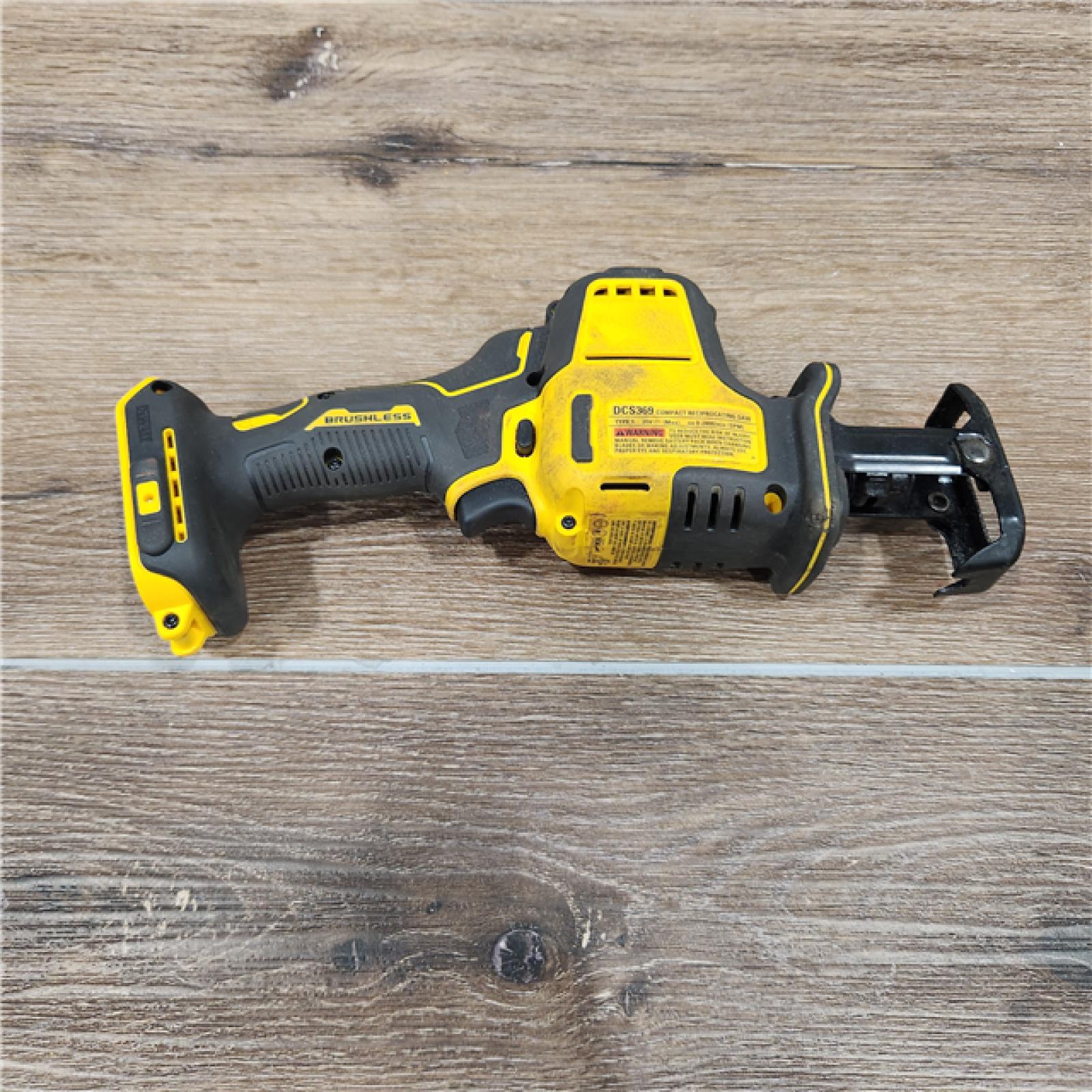 AS-IS DeWalt Atomic Compact Series 20V MAX Brushless One-Handed Cordless Reciprocating Saw (Bare Tool) - 1 EA (115-DCS369B)