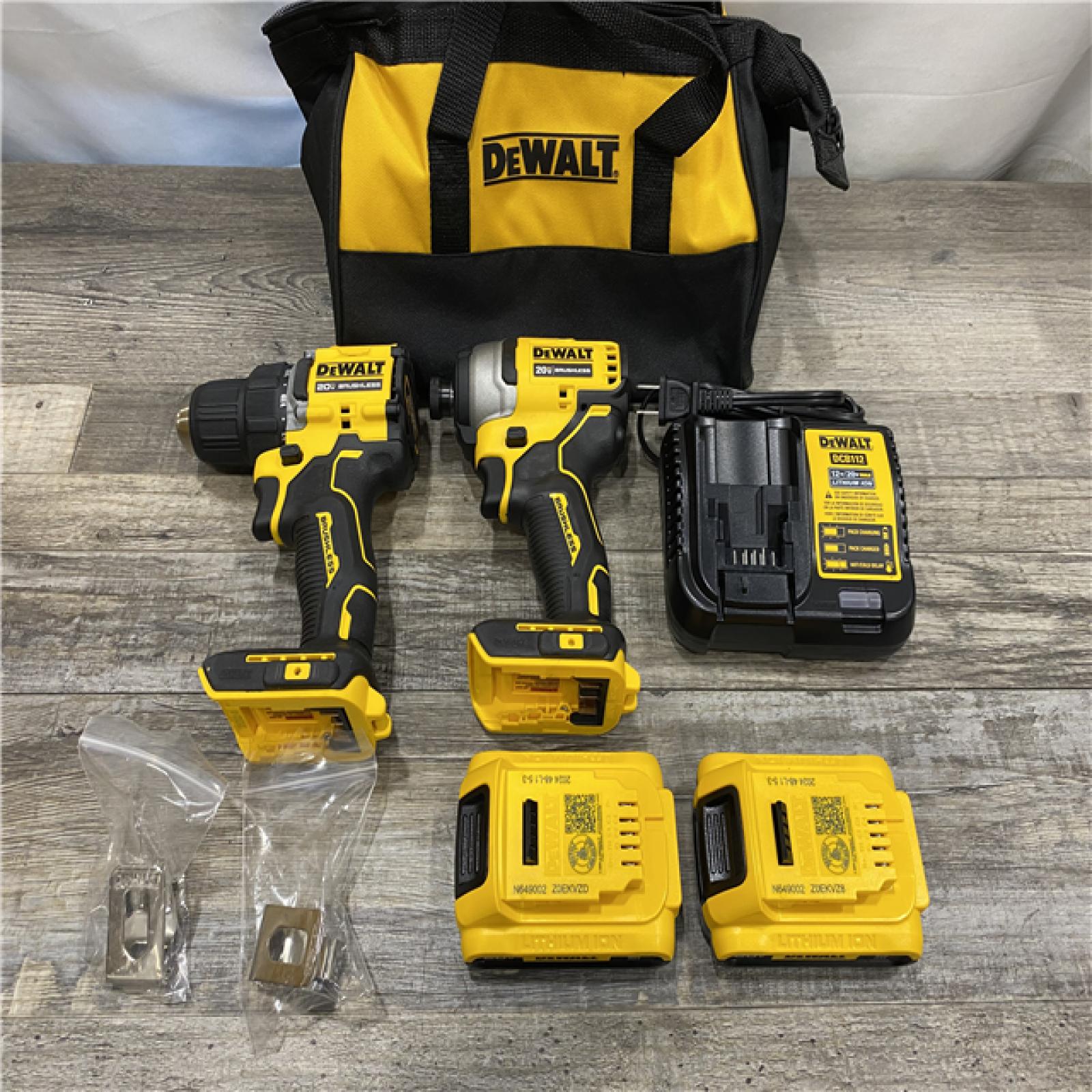 AS-IS DEWALT ATOMIC 20-Volt MAX Lithium-Ion Cordless Combo Kit