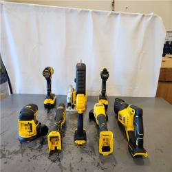 AS-IS- 20V Lithium-Ion Cordless 8-Tool Combo Kit with (2) 5.0 Ah Batteries and Charger