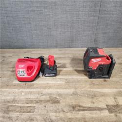 HOUSTON LOCATION - AS-IS Milwaukee Green 125 Ft. Cross Line and Plumb Points Laser Level Kit