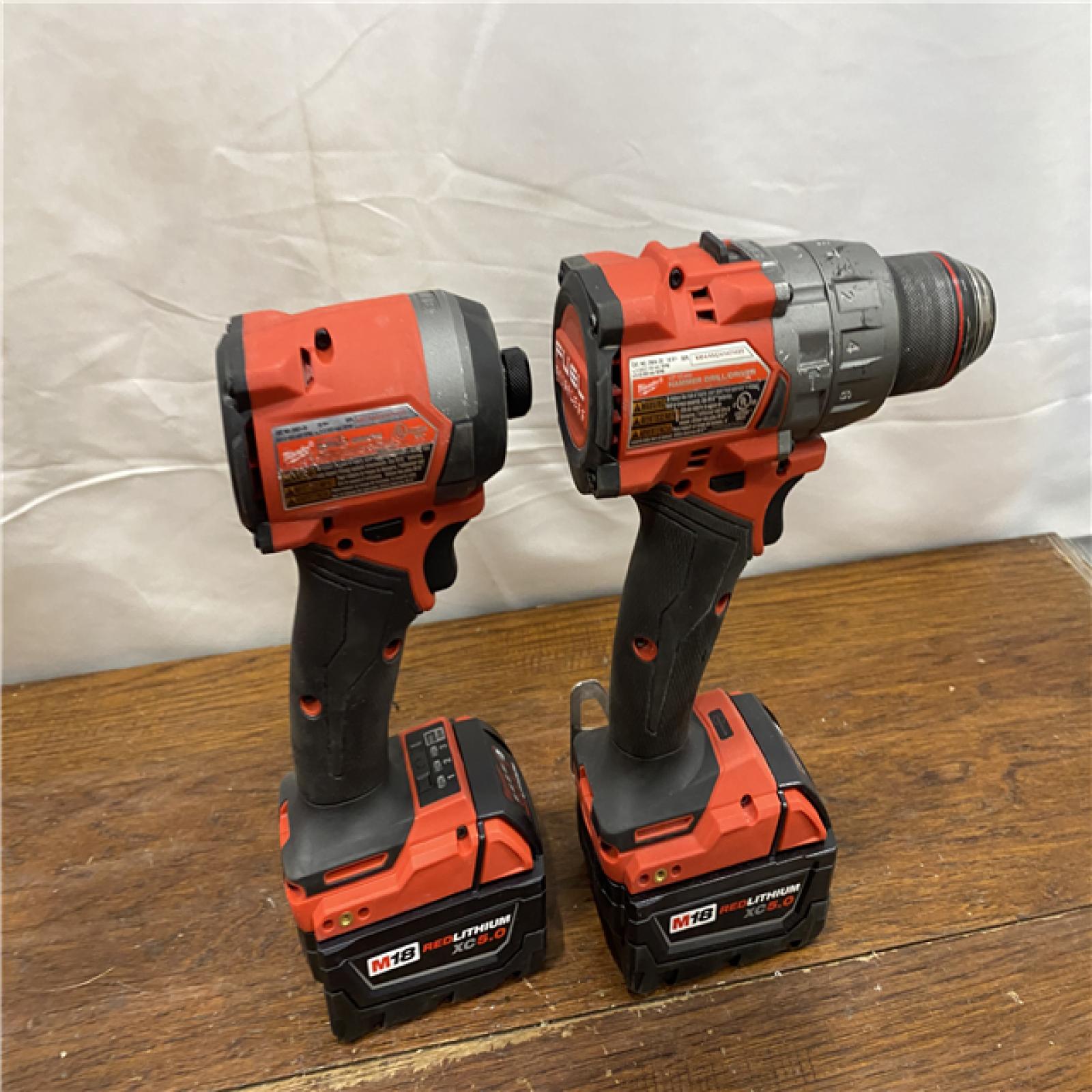 AS-IS M18 FUEL 18V Lithium-Ion Brushless Cordless Hammer Drill and Impact Driver Combo Kit (2-Tool) with 2 Batteries