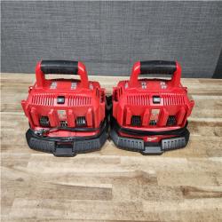HOUSTON LOCATION - AS - IS MILWAUKEE BATTERY CHARGER PACK QTY - 2