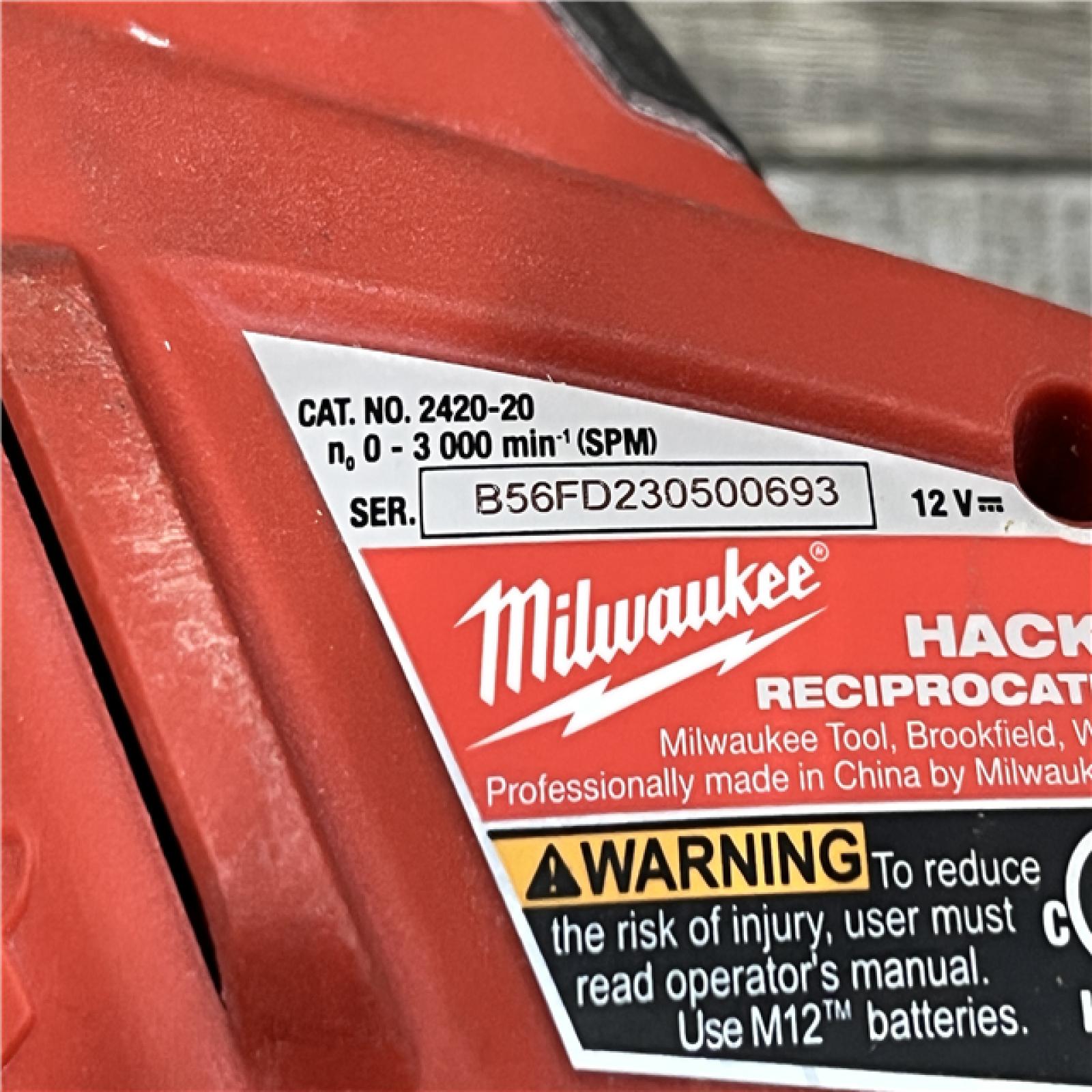 AS-IS Milwaukee 12V Lithium-Ion HACKZALL Cordless Reciprocating Saw Kit