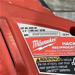 AS-IS Milwaukee 12V Lithium-Ion HACKZALL Cordless Reciprocating Saw Kit