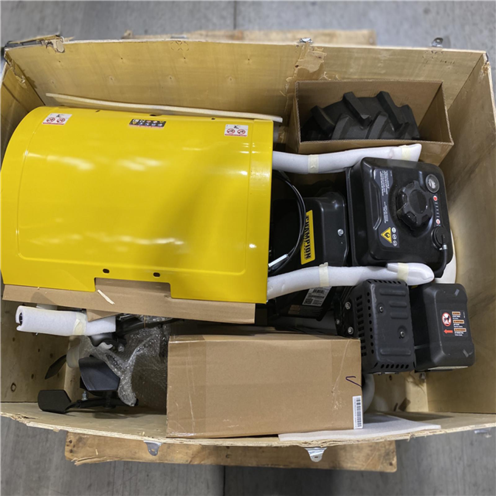 DALLAS LOCATION- LIKE NEW! Champion Power Equipment 22 in. Counter Rotating Gas Rear Tine Tiller with Self-Propelled Agricultural Tires