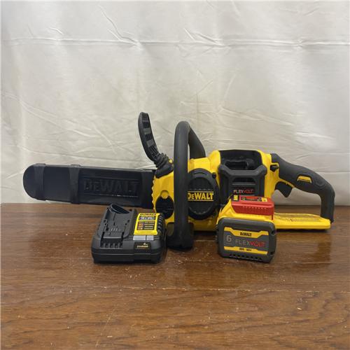 AS-IS DEWALT  FLEXVOLT 60V MAX 16in. Brushless Cordless Battery Powered Chainsaw Kit with (1) FLEXVOLT 2 Ah Battery & Charger