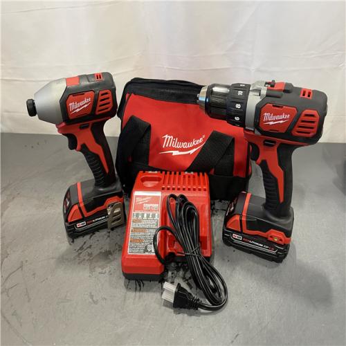 AS-IS - Milwaukee M18 18V Lithium-Ion Cordless Drill Driver/Impact Driver Combo Kit (2-Tool)