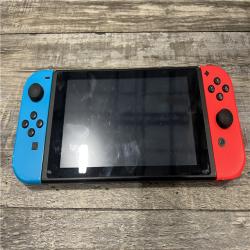 AS-IS Nintendo Switch with Neon Blue and Neon Red Joy-Con