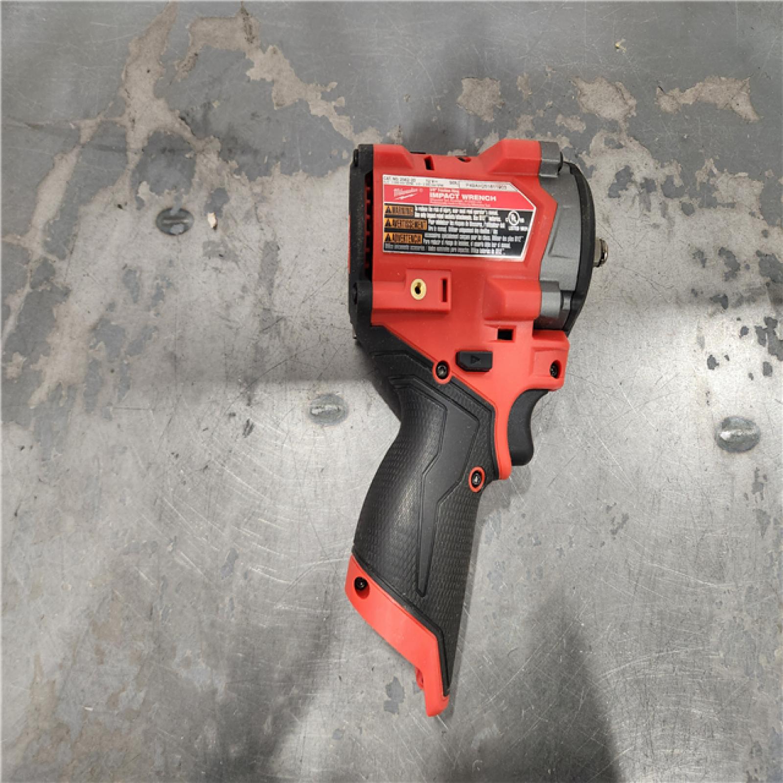 AS-IS- Milwaukee  FUEL 12V Lithium-Ion Brushless Cordless Stubby 3/8 in. Impact Wrench (Tool-Only)