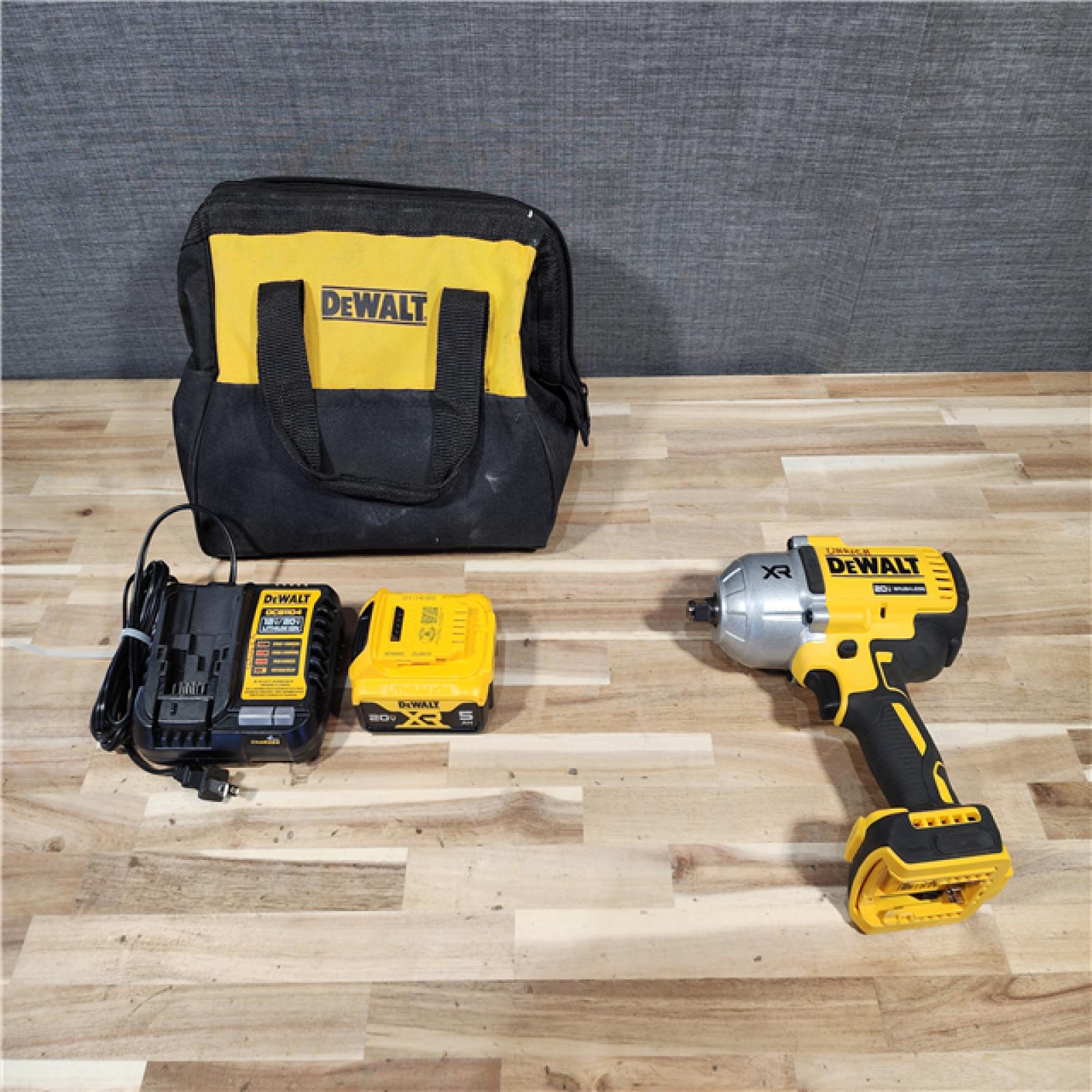 HOUSTON LOCATION - AS-IS DEWALT 20V MAX* XR 1/2 High Torque Impact Wrench W/ BATTERY & CHARGER