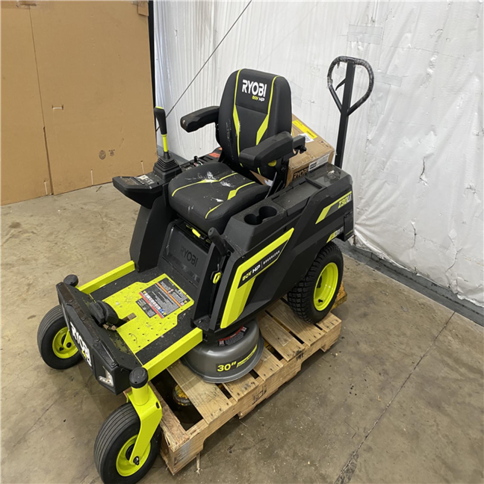 Houston Location AS IS - Ryobi 80v 30in, Cutting Width Riding Mower