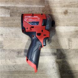 HOUSTON LOCATION - AS-IS (APPEARS LIKE NEW) Milwaukee M12 FUEL SURGE 12V Lithium-Ion Brushless Cordless 1/4 in. Hex Impact Driver Compact Kit W/Two 2.0Ah Batteries  Bag