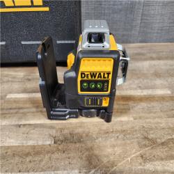 HOUSTON LOCATION - AS-IS DEWALT 12V MAX Lithium-Ion 100 ft. Green Self-Leveling 3-Beam 360 Degree Laser Level with 2.0Ah Battery  Charger and Case