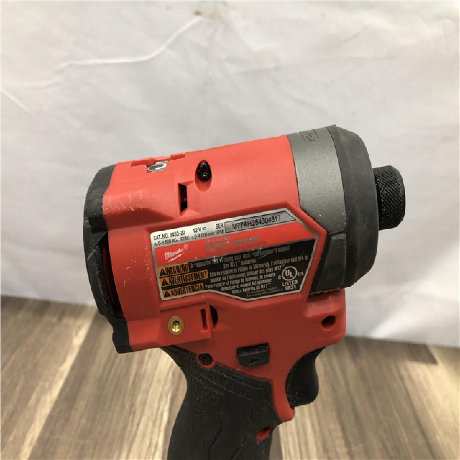 AS-IS Milwaukee FUEL 12-Volt Lithium-Ion Brushless Cordless Hammer Drill and Impact Driver Combo Kit
