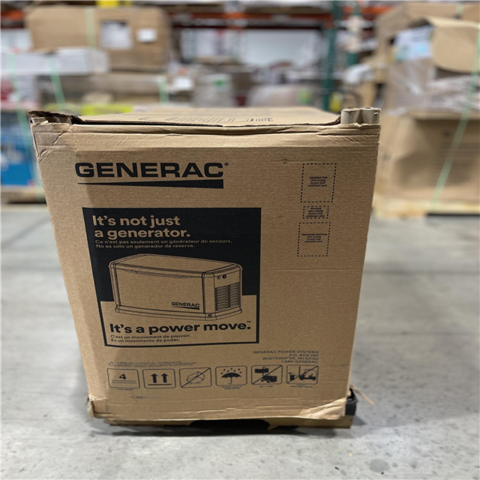 DALLAS LOCATION - Generac 26 000 Watt - Dual Fuel Air- Cooled Whole House Home Standby Generator