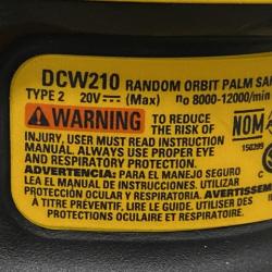 AS-IS DEWALT 20V MAX XR Cordless Brushless 5 in. Random Orbital Sander Kit