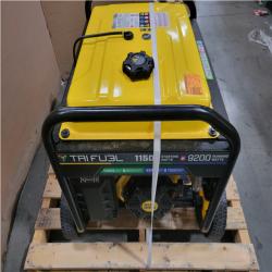 CALIFORNIA AS-IS CHAMPION 11 500/9 200-WATT TRI FUEL PORTABLE GENERATOR