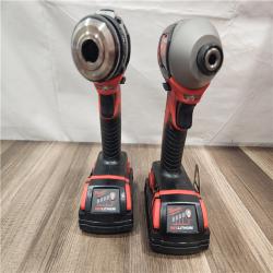 AS-IS- Milwaukee 18V Cordless Brushed 2-Tool Drill/Driver and Impact Driver Kit