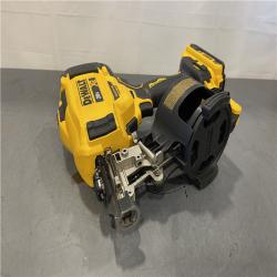 AS-IS - DEWALT 20V MAX Lithium-Ion 15-Degree Electric Cordless Roofing Nailer Kit