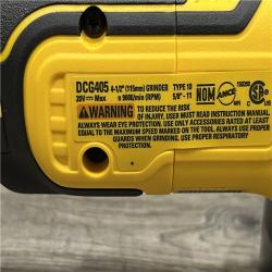 AS-IS DEWALT 20V MAX XR Cordless Brushless 4.5 in. Slide Switch Small Angle Grinder with Kickback Brake (Tool Only)