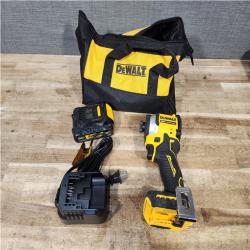 Houston Location AS-IS DEWALT ATOMIC 20V MAX Lithium-Ion Cordless 1/4 in. Brushless Impact Driver Kit