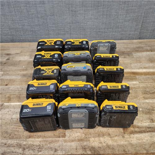 HOUSTON LOCATION - AS-IS DEWALT BATTERY PACK QTY - 15
