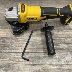 AS-IS DEWALT 20V MAX Cordless Brushless 4-1/2 in. Angle Grinder with Paddle Switch (Tool Only)