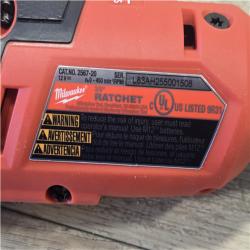 AS-IS - Milwaukee FUEL 18V Cordless Mid Torque 1/2 in. Impact Wrench w/ 12 FUEL 3/8 in. Ratchet Combo Kit