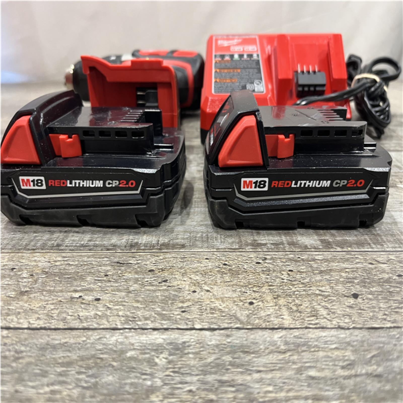 AS-IS Milwaukee 18V Lithium-Ion Cordless 1/2 in. Drill Driver Kit