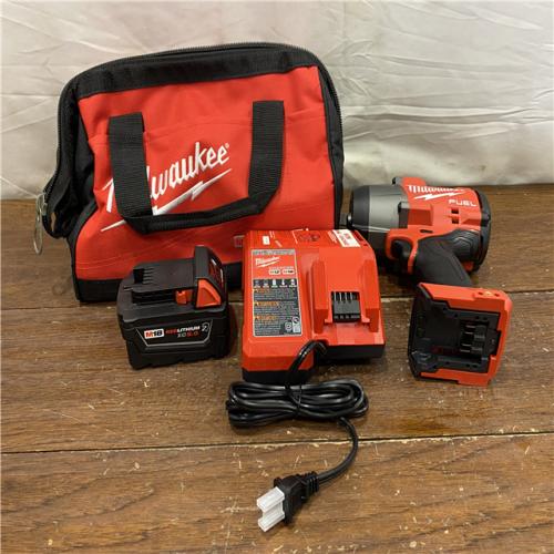 AS-IS Milwaukee M18 1/2 in. Cordless Brushless High Torque Impact Wrench Kit (Battery & Charger)