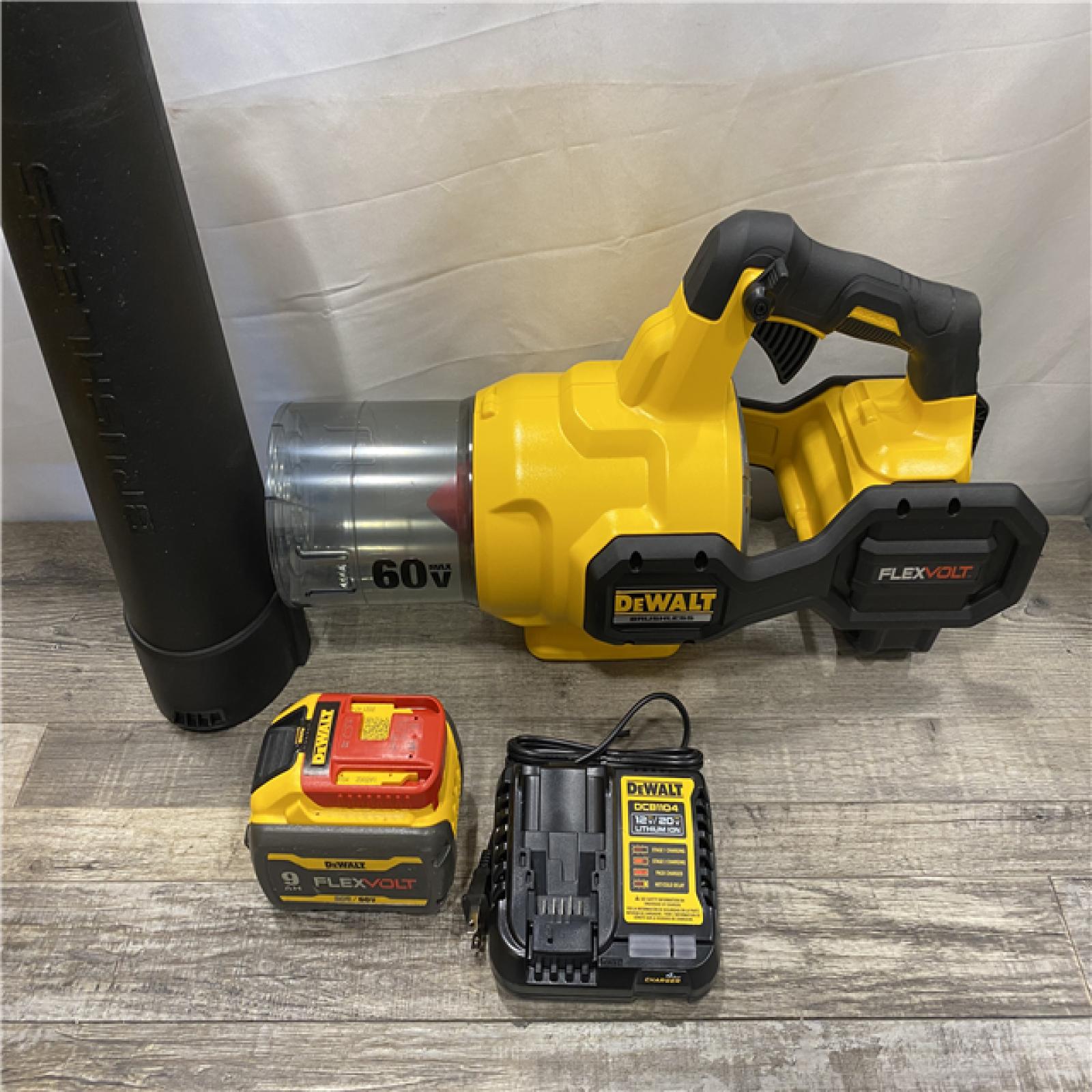 AS-IS DEWALT FLEXVOLT 60V MAX 125 MPH 600 CFM Brushless Cordless Battery Powered Blower Kit