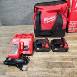HOUSTON LOCATION - AS-IS Milwaukee M18 18V Lithium-Ion Brushless Cordless Compact Drill/Impact Combo Kit (2-Tool) W/(2) 2.0 Ah Batteries  Charger & Bag