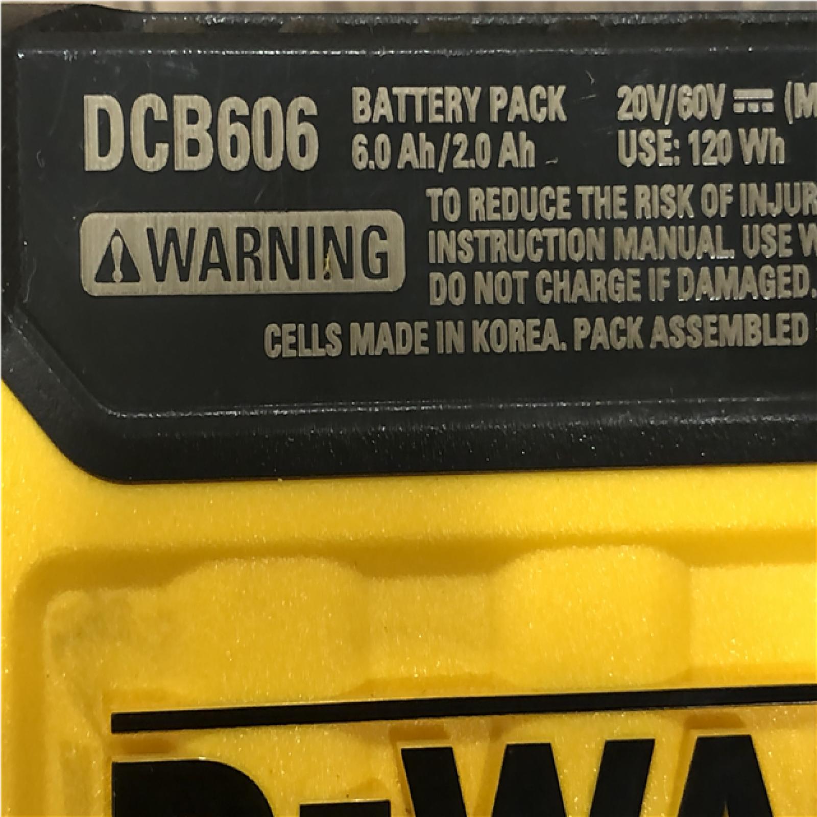 AS-IS DEWALT FLEXVOLT 20V/60V MAX Lithium-Ion 6.0Ah Battery Pack Kit