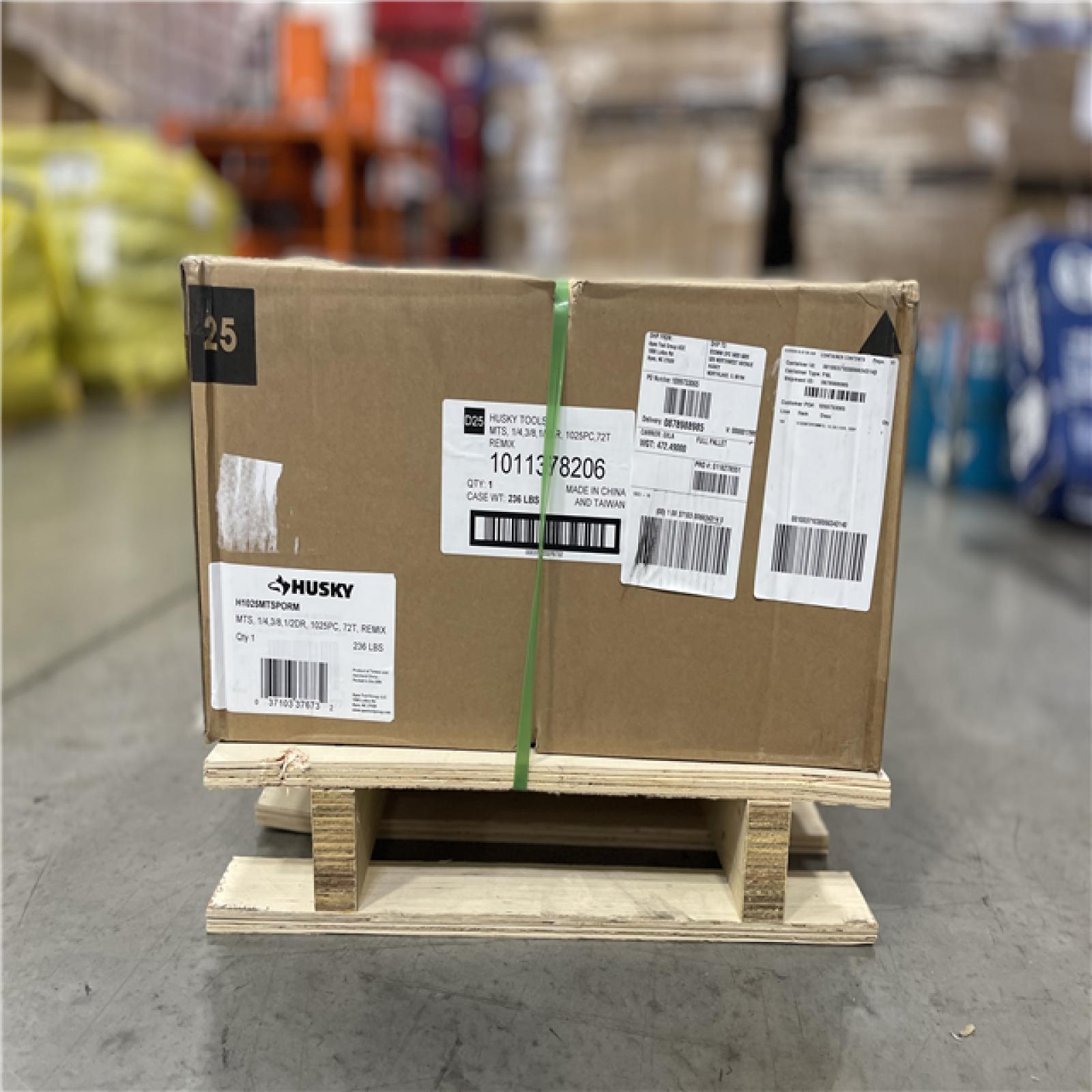 DALLAS LOCATION- NEW!- Husky 1025-Piece SAE/Metric Master Mechanics Tool set with Impact Sockets