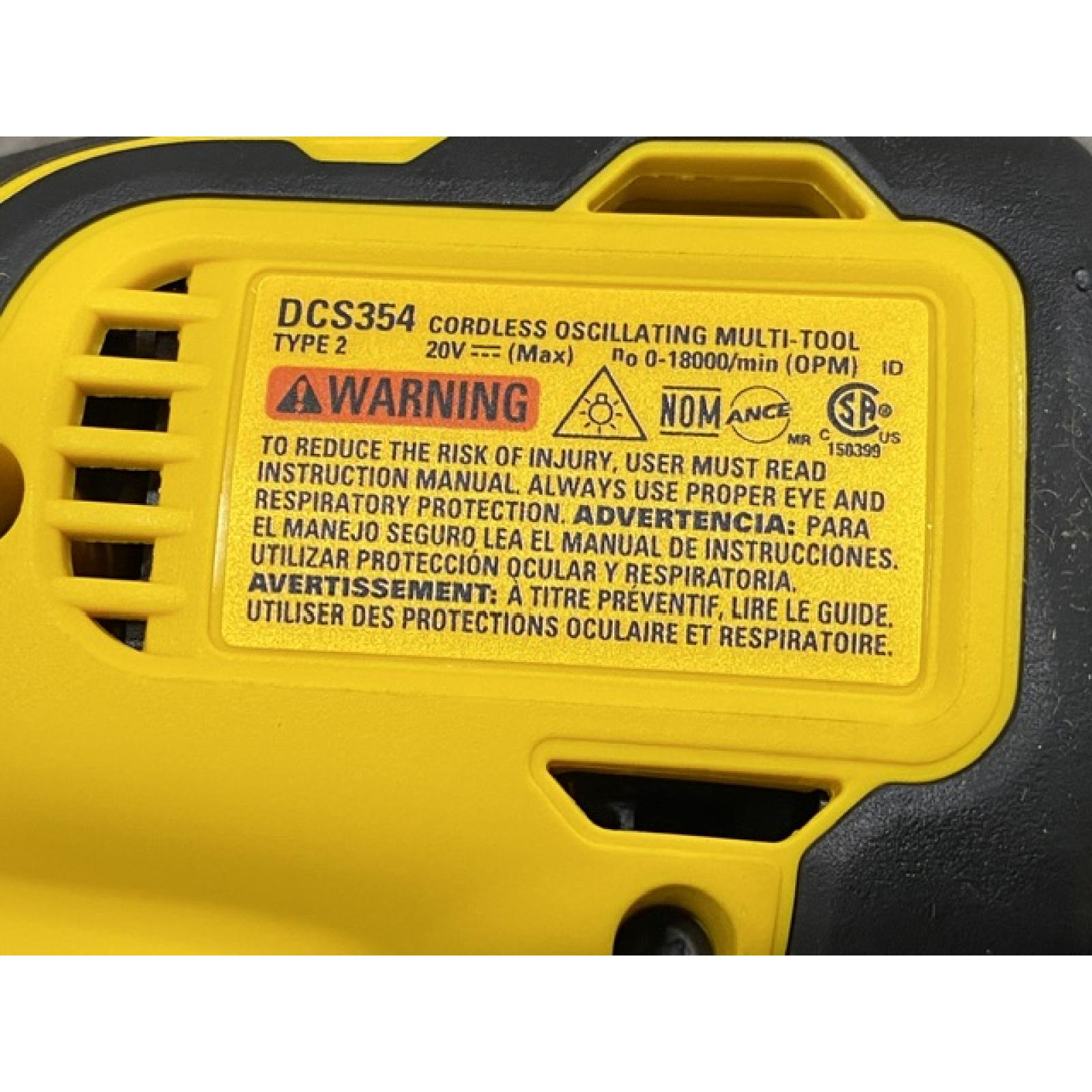 AS-IS DEWALT ATOMIC 20V MAX Cordless Brushless Oscillating Multi Tool (Tool Only)
