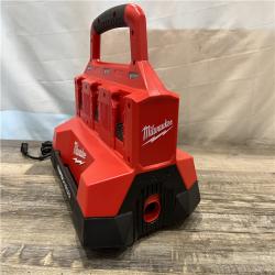 AS-IS Milwaukee 18V Lithium-Ion REDLITHIUM FORGE Starter Kit with (2) 12.0 Ah Battery Pack and PACKOUT 6-Port Rapid Charger