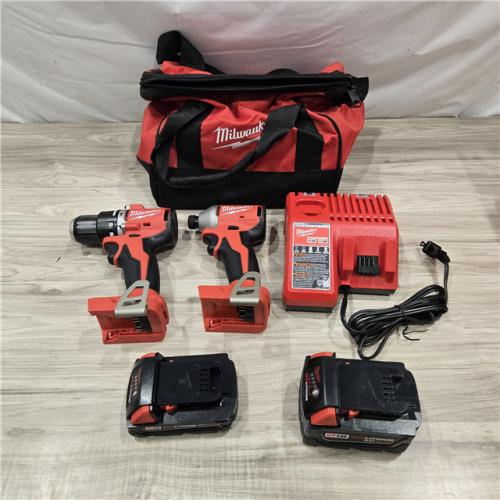 AS-IS Milwaukee M18 Compact Brushless 2-Tool Combo Kit