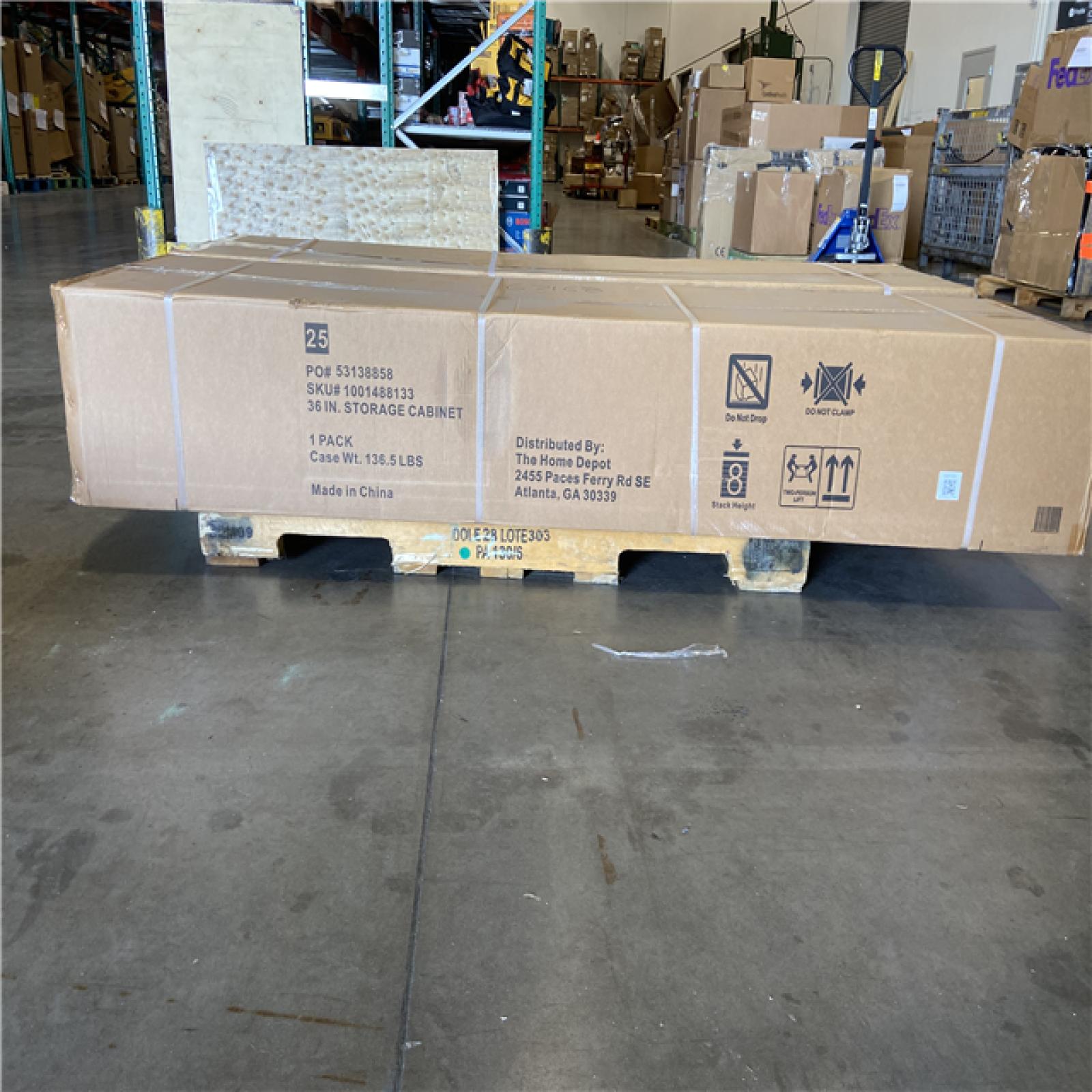 DALLAS LOCATION - Husky Ready-to-Assemble 24-Gauge Steel Freestanding Garage Cabinet in Black (36.6 in. W x 72 in. H x 18.3 in. D)