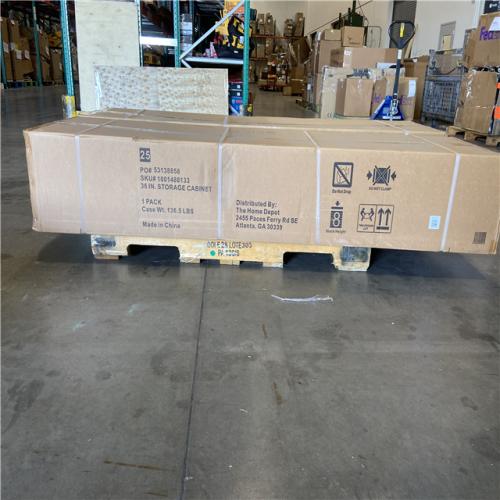 DALLAS LOCATION - Husky Ready-to-Assemble 24-Gauge Steel Freestanding Garage Cabinet in Black (36.6 in. W x 72 in. H x 18.3 in. D)