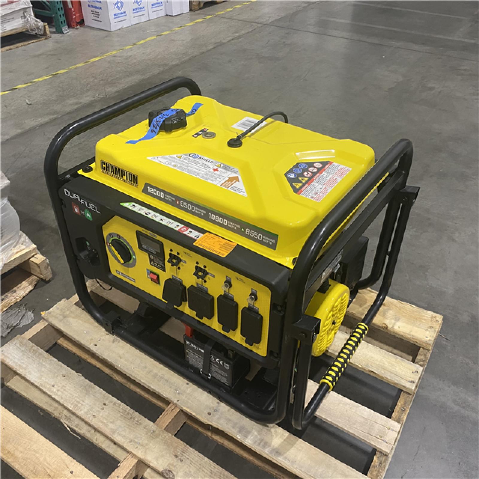 Dallas Location - As-Is  Champion Power Equipment 12 000/9 500-Watt Gasoline Portable Generator