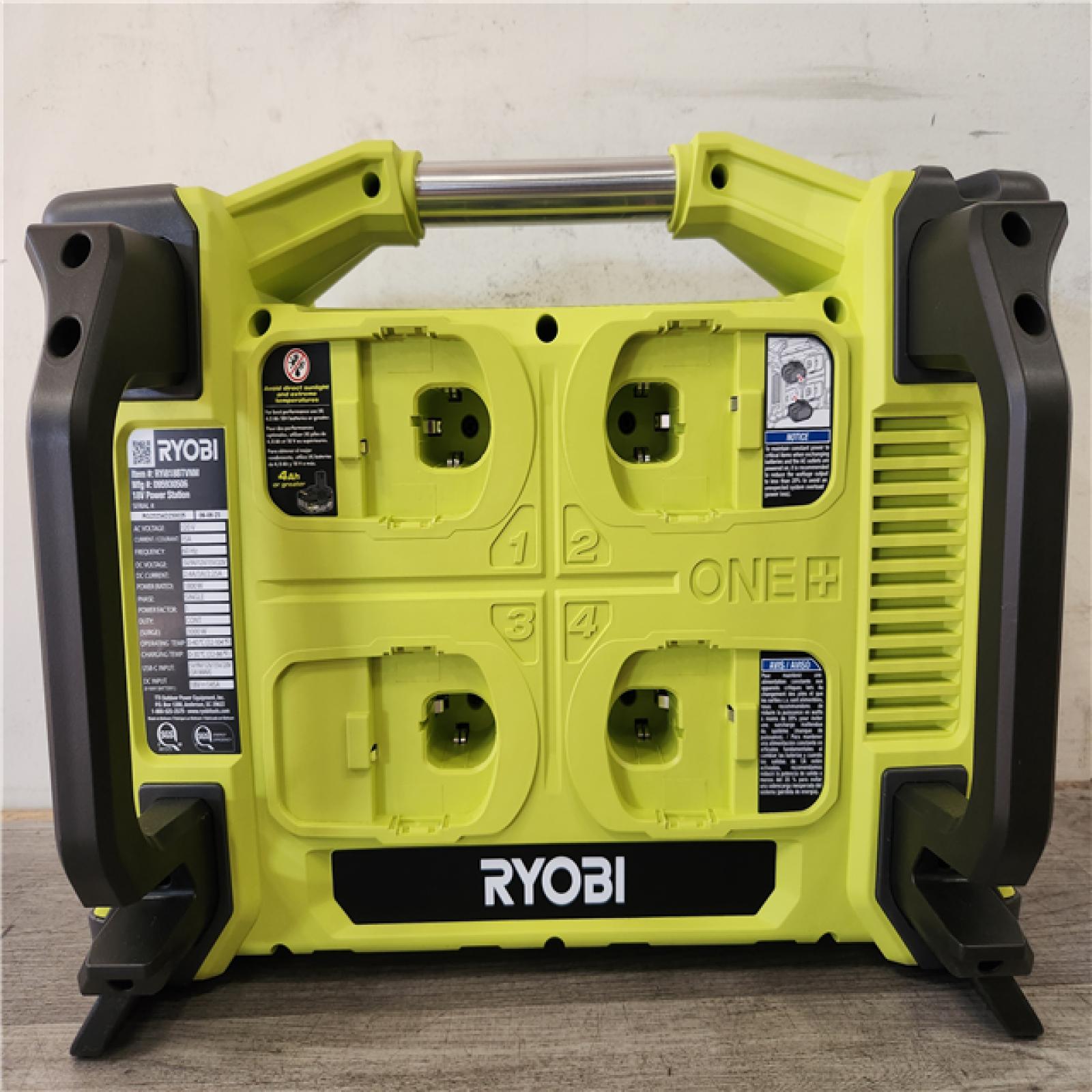 Phoenix NEW RYOBI 18V ONE+ 1800-Watt Portable Battery Inverter Power Station/8-Port Charger (Tool Only)