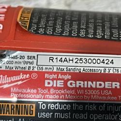 AS-IS Milwaukee FUEL 12V Lithium-Ion Brushless Cordless 1/4 in. Right Angle Die Grinder (Tool-Only)