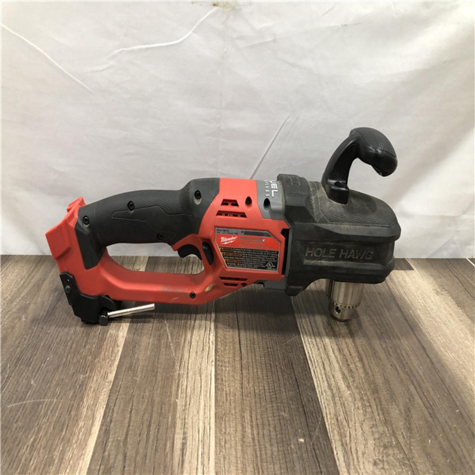 AS-IS Milwaukee FUEL GEN II 18V Lithium-Ion Brushless Cordless 1/2 in. Hole Hawg Right Angle Drill (Tool-Only)