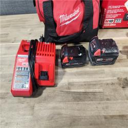 HOUSTON LOCATION - AS-IS M18 18-Volt Lithium-Ion Brushless Cordless Compact Hammer Drill/Impact Combo Kit (2-Tool) with (2) Batteries, Bag